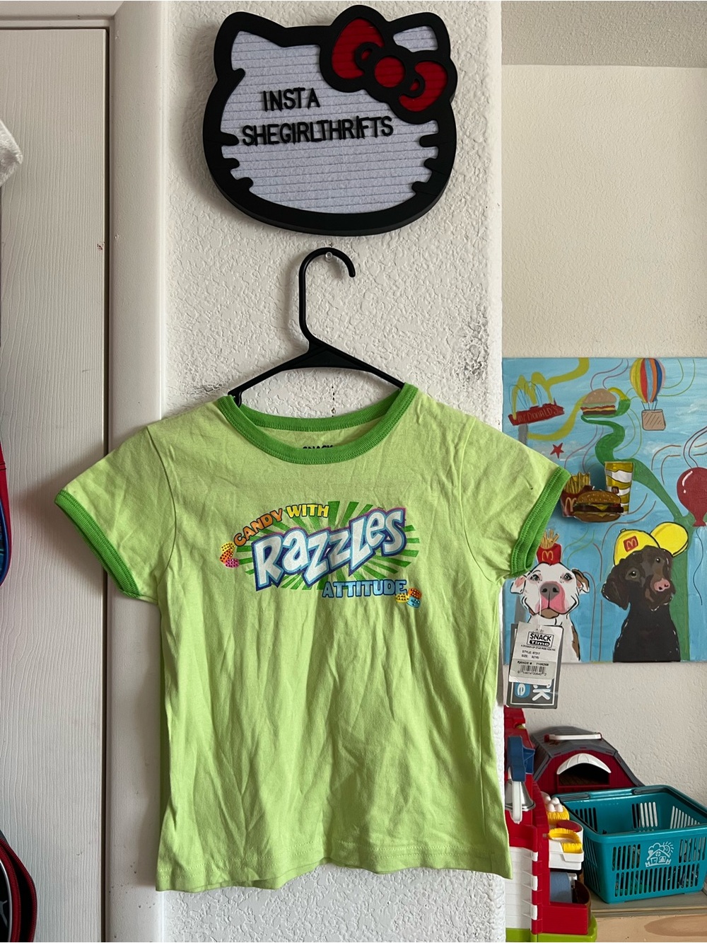 Y2K razzles candy baby tee